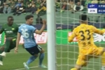 国安1-0领先浙江！法比奥半转身爆射破门，赛季5轮3球！